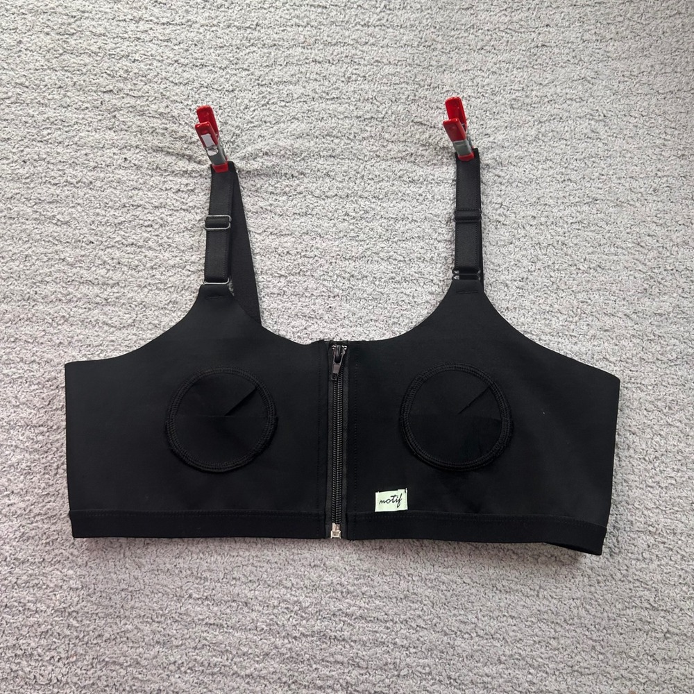 Motif Medical Hands-Free Pumping Bra Black XS-L Maternity Postpartum Nursing New